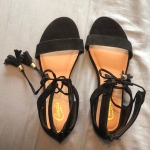 Candies Black  Sandals/ Flats